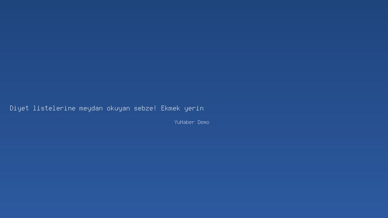 Diyet listelerine meydan okuyan sebze! Ekmek yerine tüketiliyor